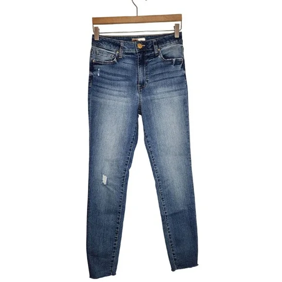 Kut From The Kloth‎ Jeans Women's 0 Donna High Rise Ankle Skinny Denim Blue