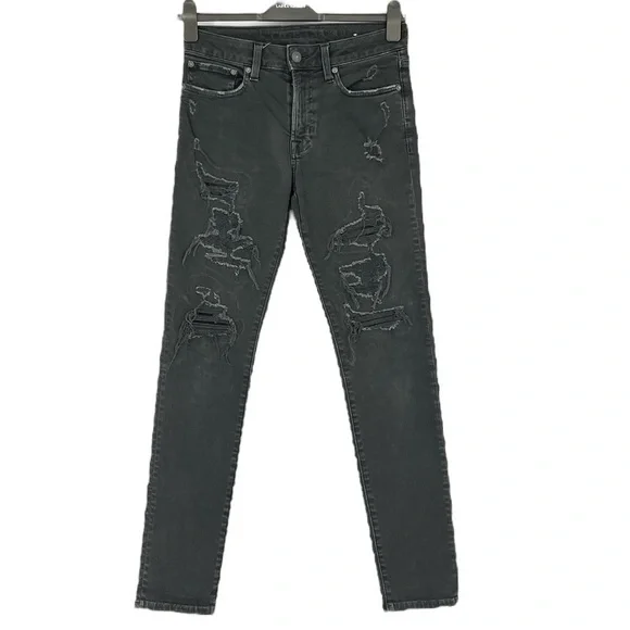 American Eagle distressed next level black jeans New