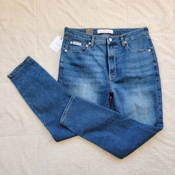 Calvin Klein High Rise Skinny‎ Leg Ankle Jeans