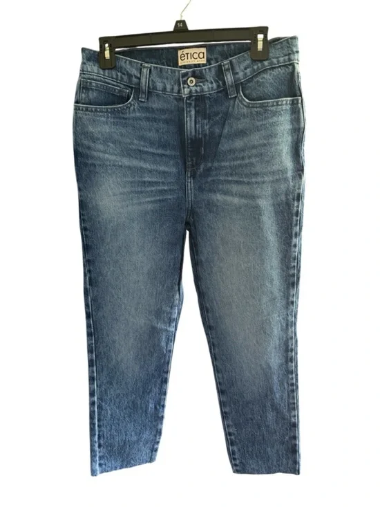 Etica Women's Straight Leg Jeans - Blue Wash