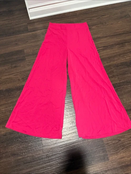 Bright Hot Pink Wide Leg Palazzo Pants