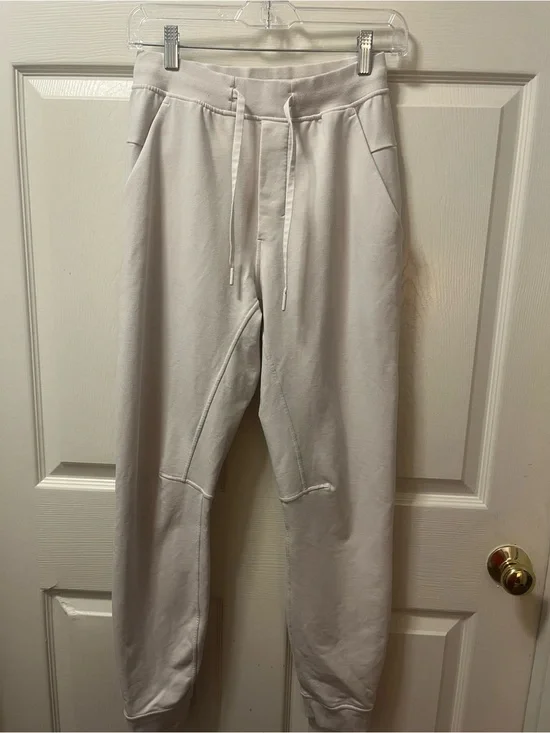 Lululemon Women’s Size XS White Scuba High Rise Jogger Sweatpants Drawstring