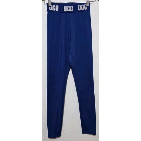 UGG‎ Mckena Logo Leggings Deep Blue Women S Active Yoga Lounge Pull On Comfort