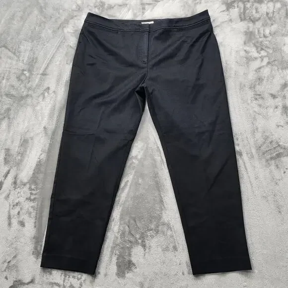 Charter Club Pants Womens 18 Black Pant Shop High Rise Crop‎ Classic Fit Stretch