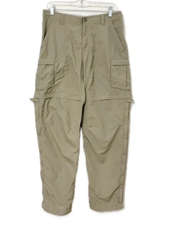 REI Co-op Classic Sahara Convertible Pants Taupe 32 Inseam Granola Girl Shorts 8