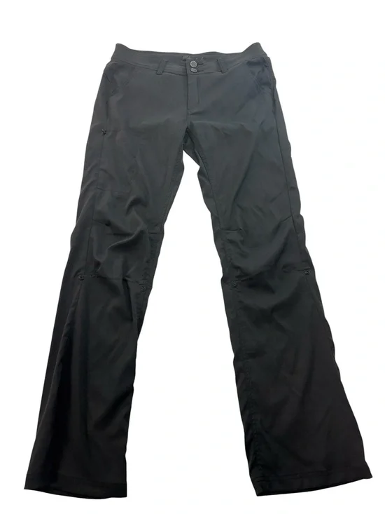 Prana Halle Womens Hiking Pants Size 8 Convertible Roll Up Black Outdoor Active