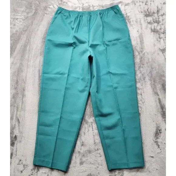 Vintage Blair Pants‎ 22W Blue Pull On Elastic Waist Tapered Leg Pockets Casual
