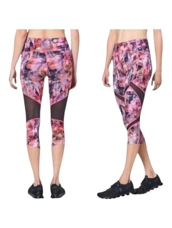 Lululemon Womens Pink Multi Sun Dazed Print On Pace 21