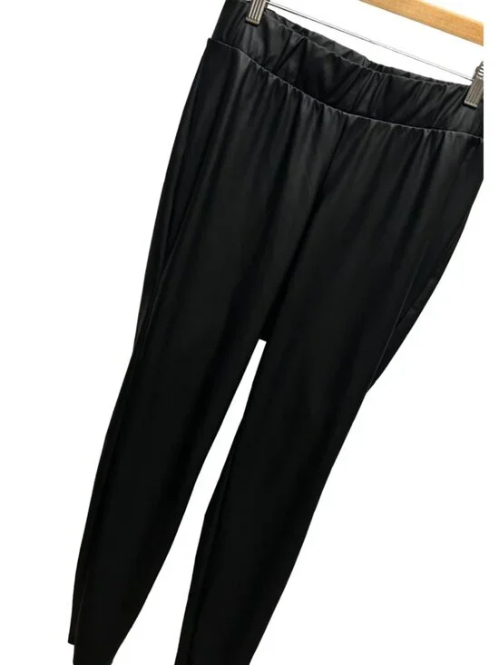 Torrid Black Faux Leather High Rise Leggings