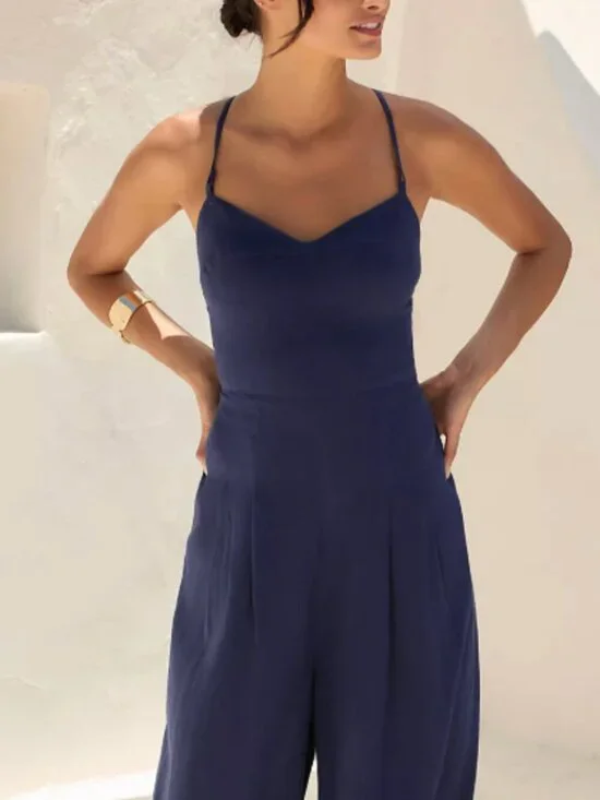 The Carrie Linen Wide-Leg Jumpsuit