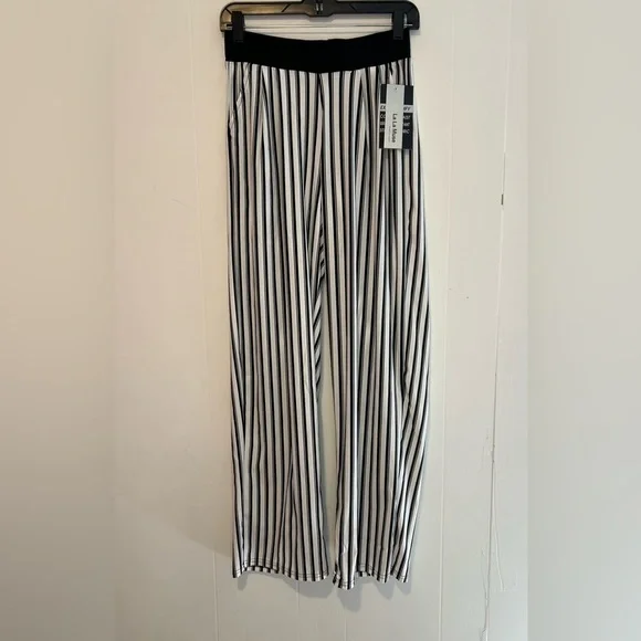 NWT LaLa Muse Women’s Striped Stretchy Pants Q12