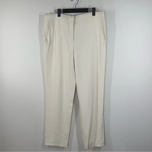 RAG & BONE New York Women’s Size 10 Cream Straight Legged Tailored Suit Pants