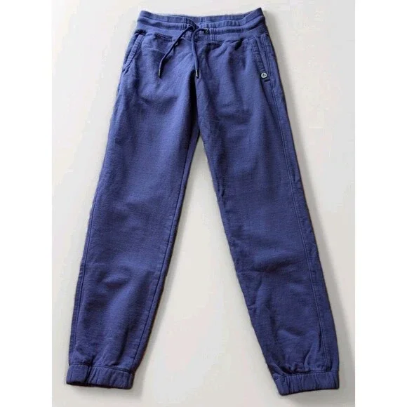 American Giant Classic Sweatpants Jogger Womens Size Small Purple Fleece Pull On