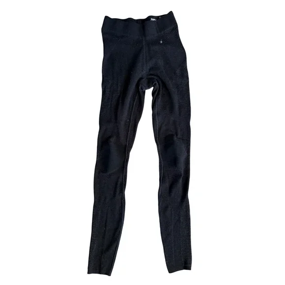 Smartwool Womens Intraknit 200 Merino Wool Base Layer Leggings Black Small
