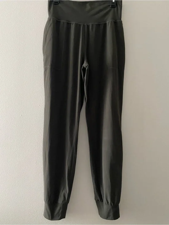 High-Waist Active Jogger Pants - Olive Green MT Tall
