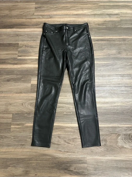 Bagatelle Collection Black Faux Leather Pants