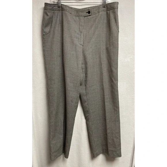 Harve Benard Pants Womens 14 Black Wool Business Casual‎ Pockets