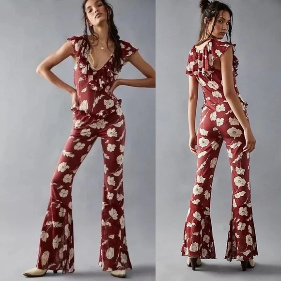 NWOT Free People Austyn One Piece Jumpsuit Large