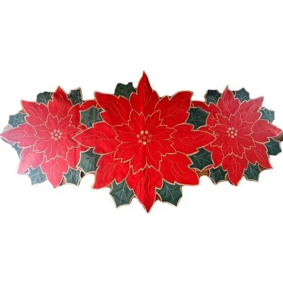 Unbranded Poinsettia & Holly 31