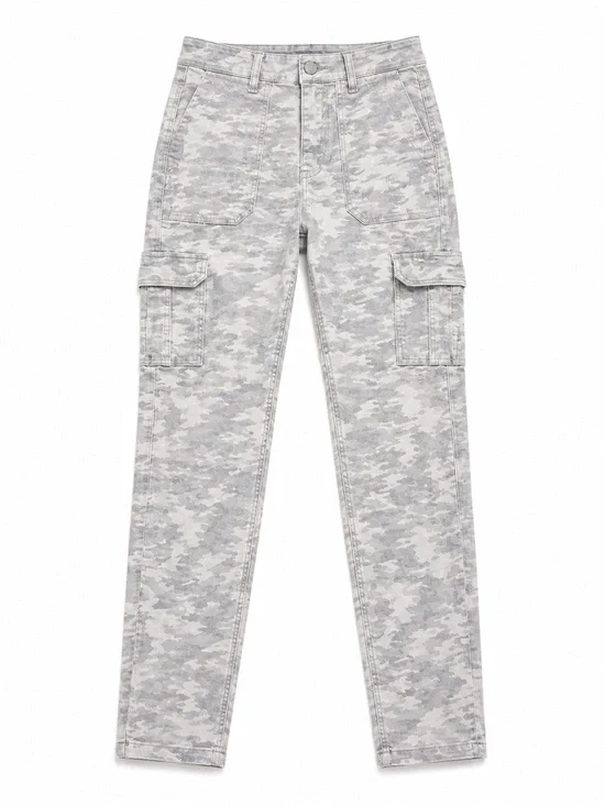 SPANX Gray Camo Cargo Skinny Pants Women’s Medium Shaping Utility