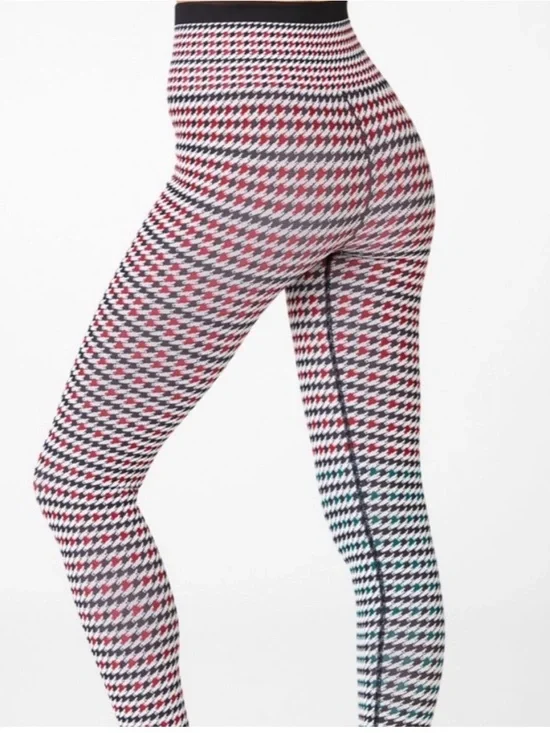 Fabletics Houndstooth High Waisted Seamless Check Legging Size S