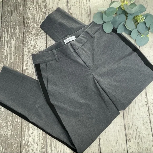 Calvin Klein Tuxedo Striped Pants