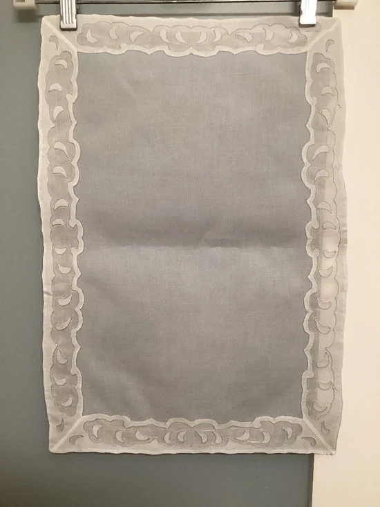 Vintage Linen Placemats, Set of 16, Sky Blue