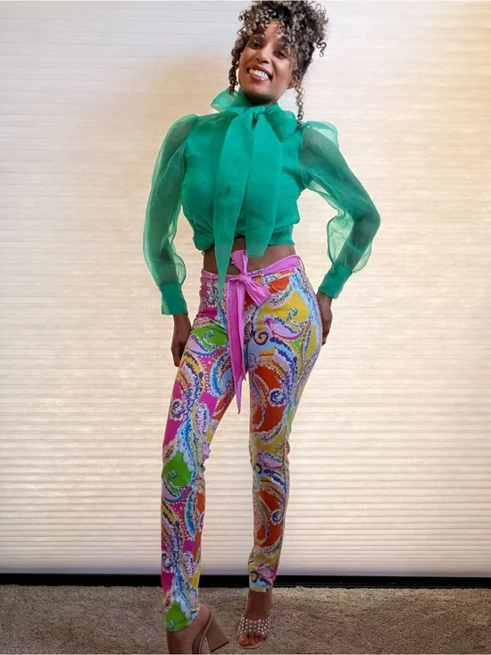 J. McLaughlin Paisley Skinny Pants