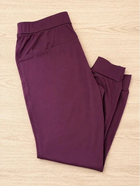 Ajisai Joggers Women’s Size L Sangria NWT Athletic Jogger Pants with Pockets