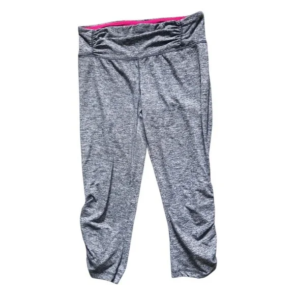 Tangerine Leggings Heather Charcoal & Strawberry - Ladies Small
