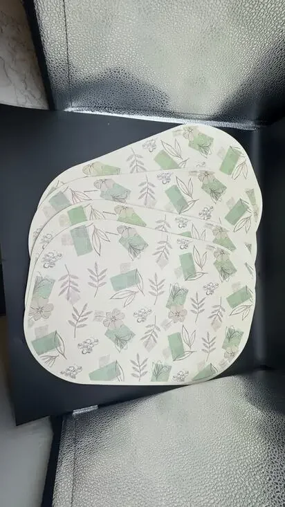 VTG Corning Textured Leaves Placemats, Set of 4