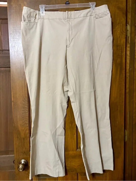 Classic Women’s Beige Dress Pants - Comfortable boot cut Fit