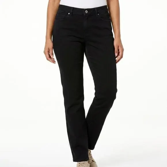 Chaps Black Stretch jJeans Women Size 4