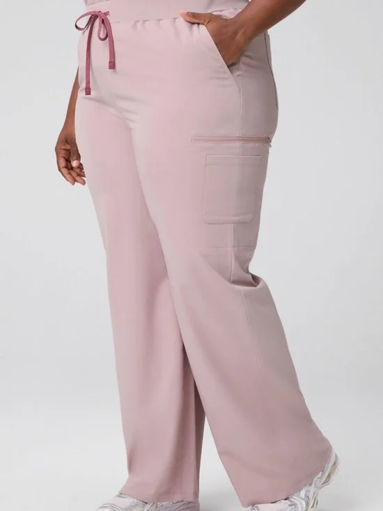 Fabletics Blush Wide-Leg Cargo Lounge Pants