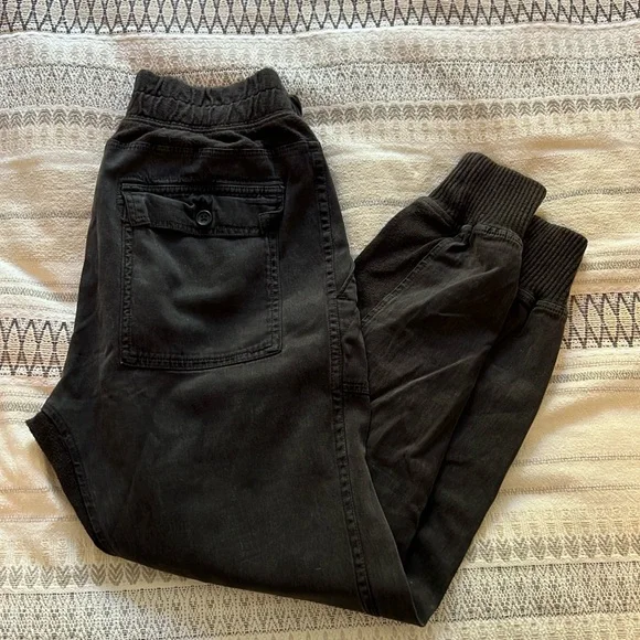 James Perse Black Jogger Track Pants