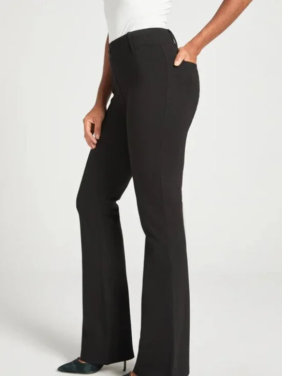 New Betabrand Black Bootcut Two Pocket Dress Pant Yoga Pants Large Short Petite