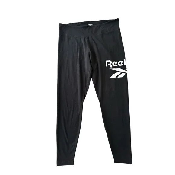 Reebok Women’s RI BL Cotton Le Tight  Black Size 2X Legging New