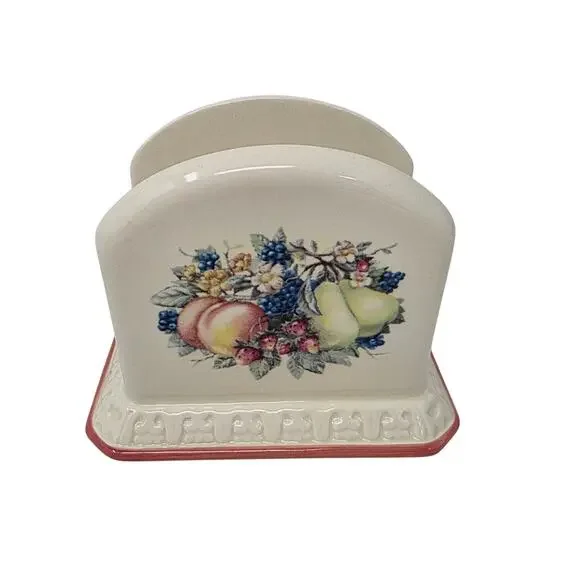 Vintage Avon Sweet Country Harvest Napkin Holder New in Box