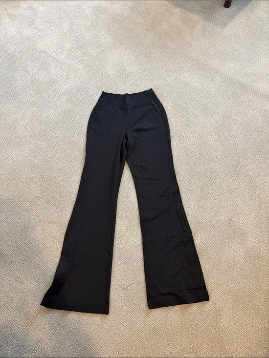 Athleta Black High-Waist Flared Pants