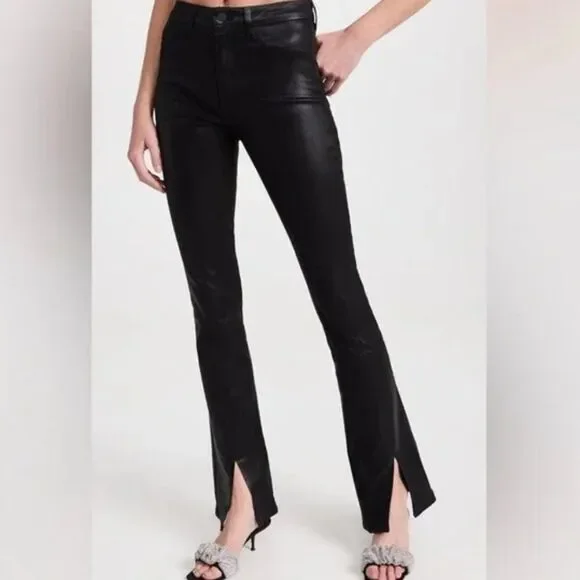 L'agence Beatrix Black Coated Baby Boot Jean Pants Size 31