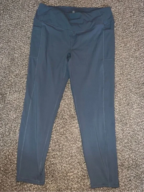 Giam Dark Blue High-Rise Pocket Leggings
