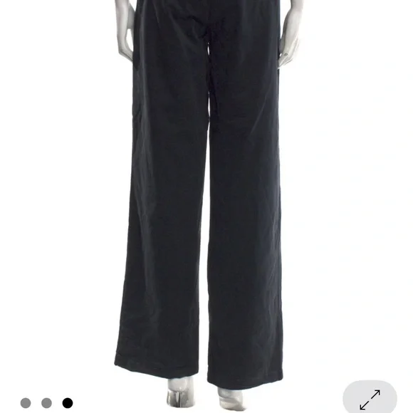 Nili Lotan Black Wide-Leg Pants‎ size M