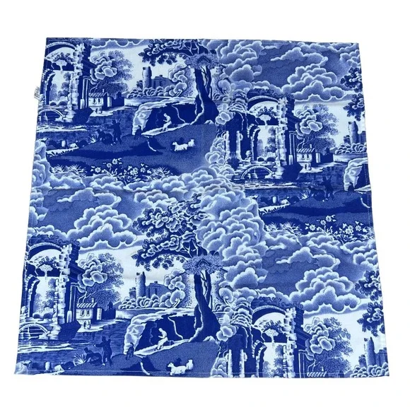 Spode Blue Italian Cloth Napkins Set of 4 19.25