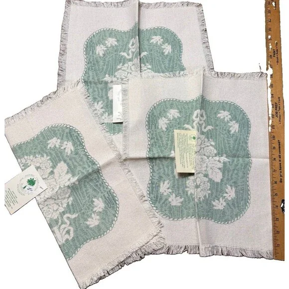NOS Historic Charleston Foundation Carolina Damask Placemats – Set of 3