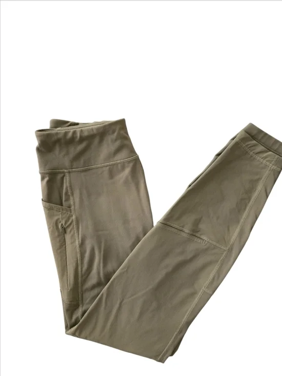 DULUTH TRADING CO Avant Garden Women’s Leggings Olive Green Activewear Size XS
