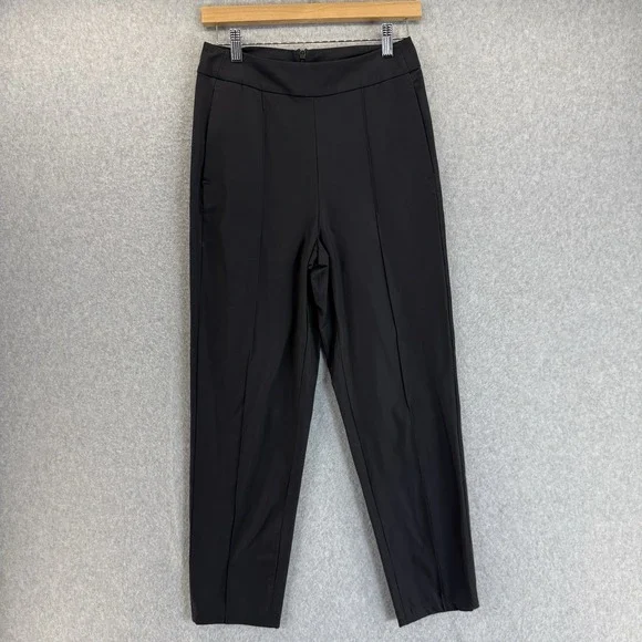 Lululemon The Lab Womens Size 6 Black Nai Trousers Pants Straight Leg Pleated