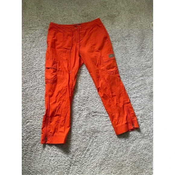 Vintage Ralph Lauren Pants Womens sz 8 Cargo Hiking active Y2K cotton tiny stain