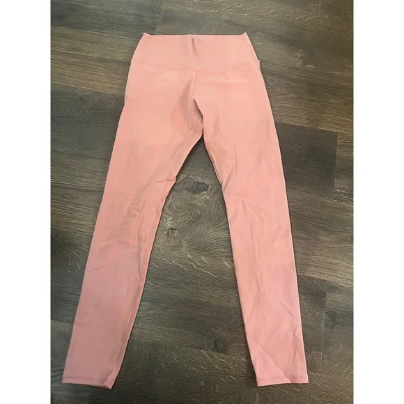 UUE‎ Women Rose Pink High Waisted Yoga Leggings Medium Athletic Workout Pants