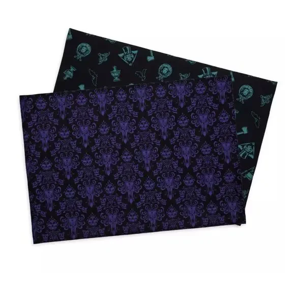 Disney Parks The Haunted Mansion Reversible Placemat Madame Leota Wallpaper NWT
