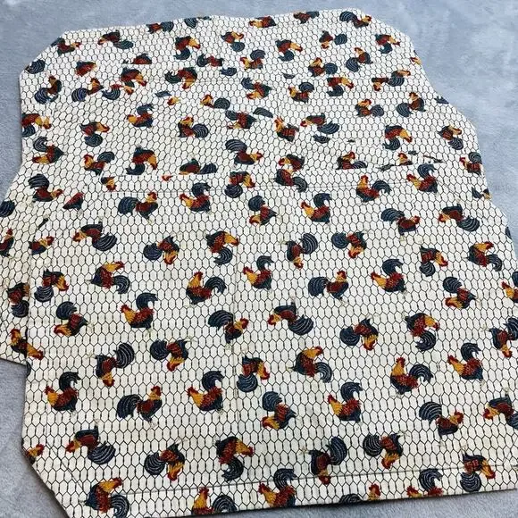 4 Vintage Rooster Placemats 12